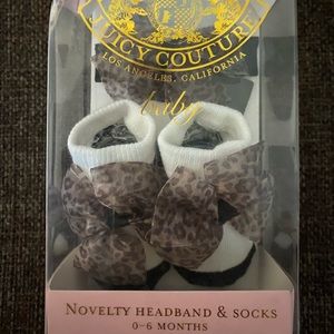 Juicy Couture infant headband and socks